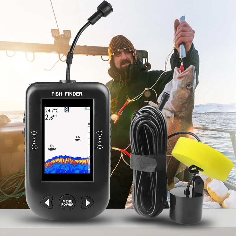 Fish Finder Transducer - Эхолот Erchang XF03 для рыбалки, 45