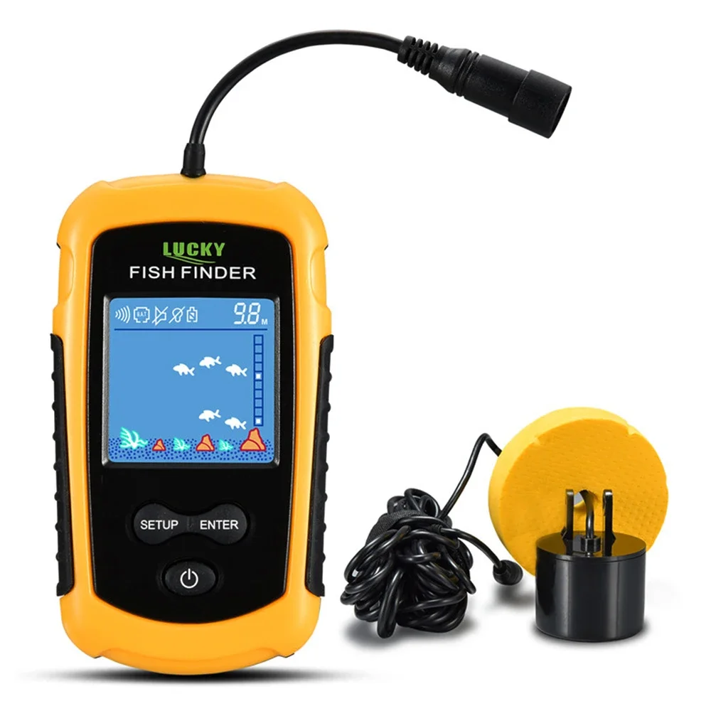 Fish Finder Transducer - Lucky ЖК-экран с цветным экраном, портативный