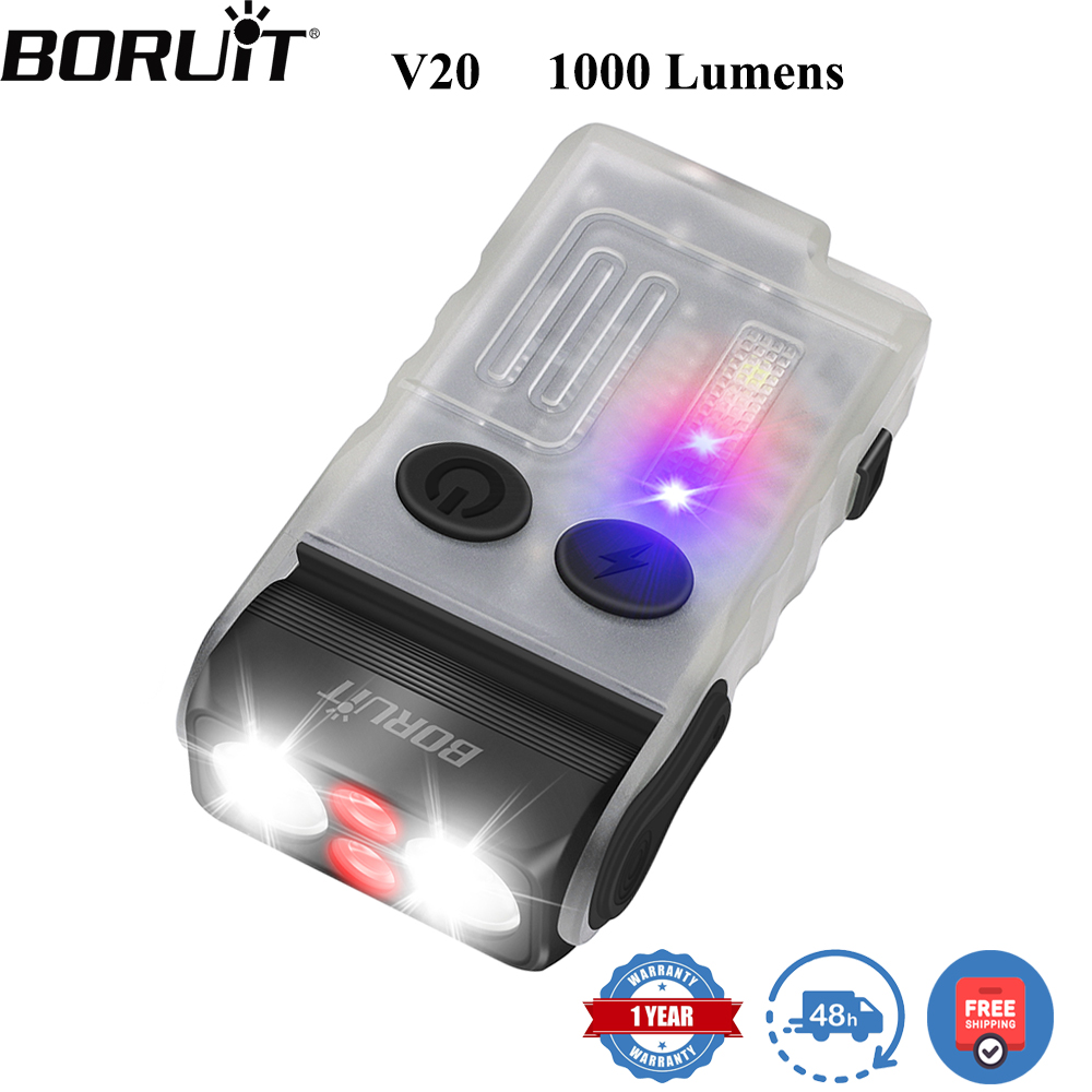 Fishing Light - BORUiT V20 Флуоресцентный фонарик-брелок с зуммером,