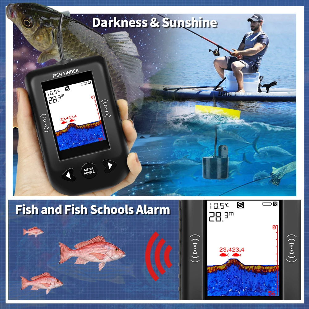 Эхолот Erchang XF03 для рыбалк – обзор и цена Fish Finder Transducer
